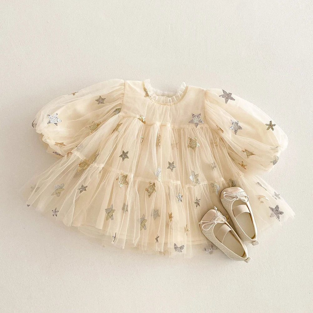 Spring Star Mesh Dress