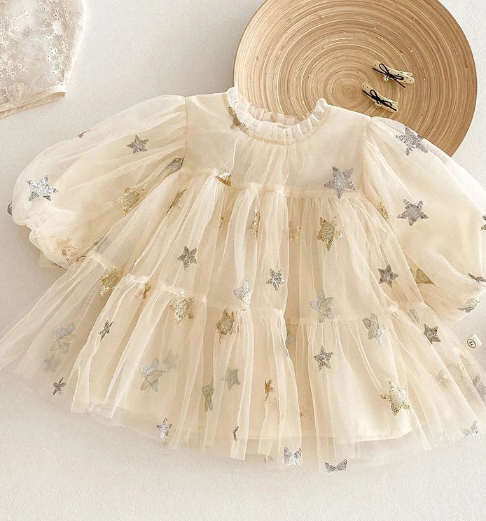 Spring Star Mesh Dress