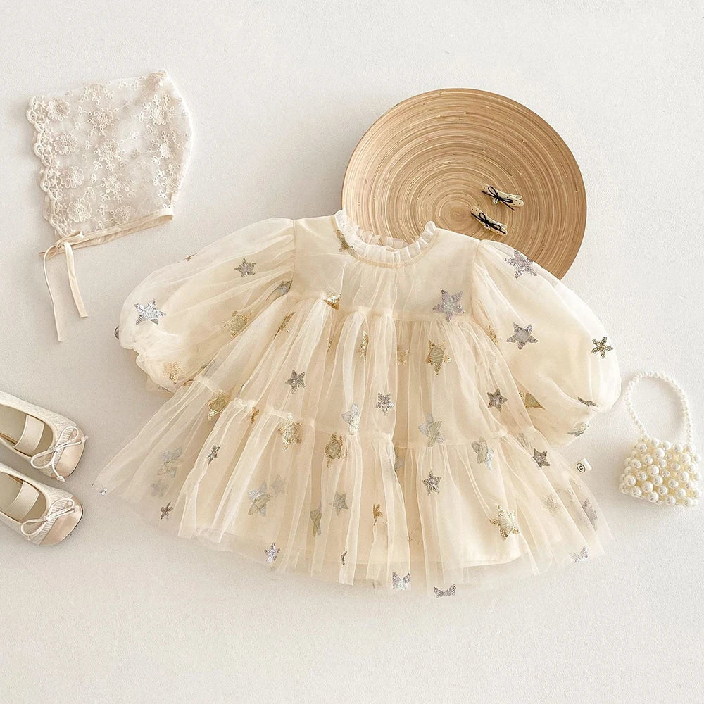 Spring Star Mesh Dress