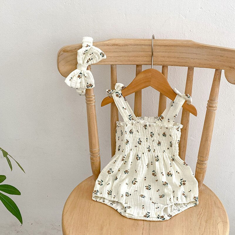 Summer Baby Bodysuit Floral Outfit