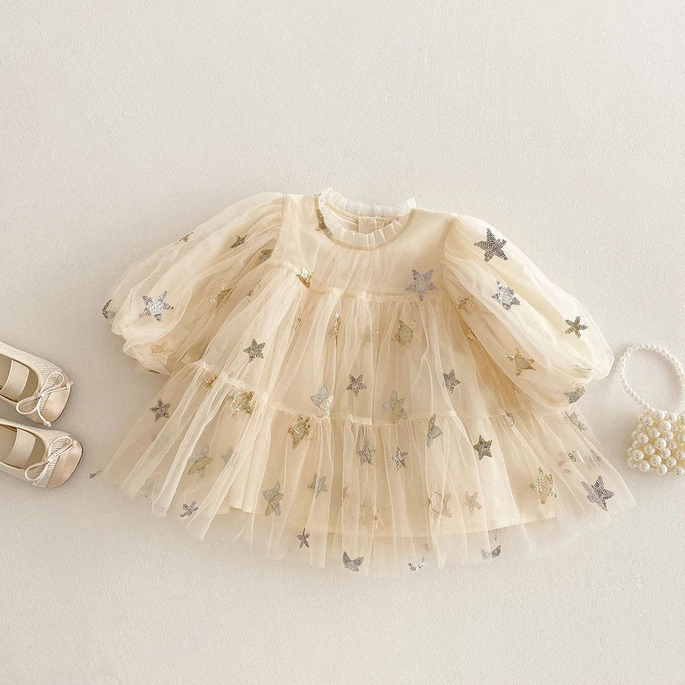 Spring Star Mesh Dress