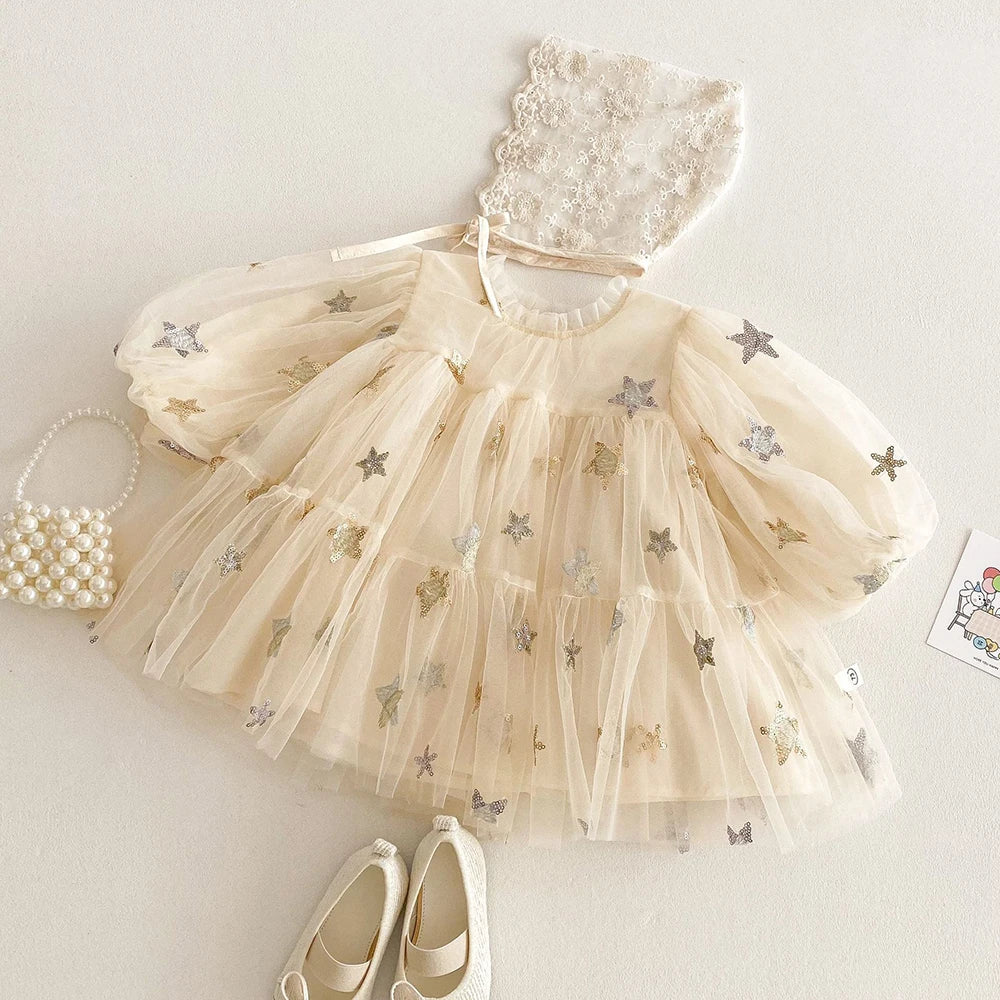Spring Star Mesh Dress