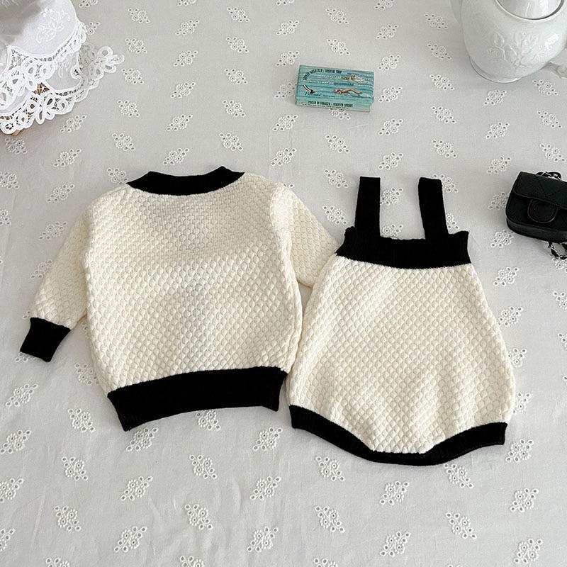 Toddler Girls Sweaters And Knit Bodysuit 2 PCS