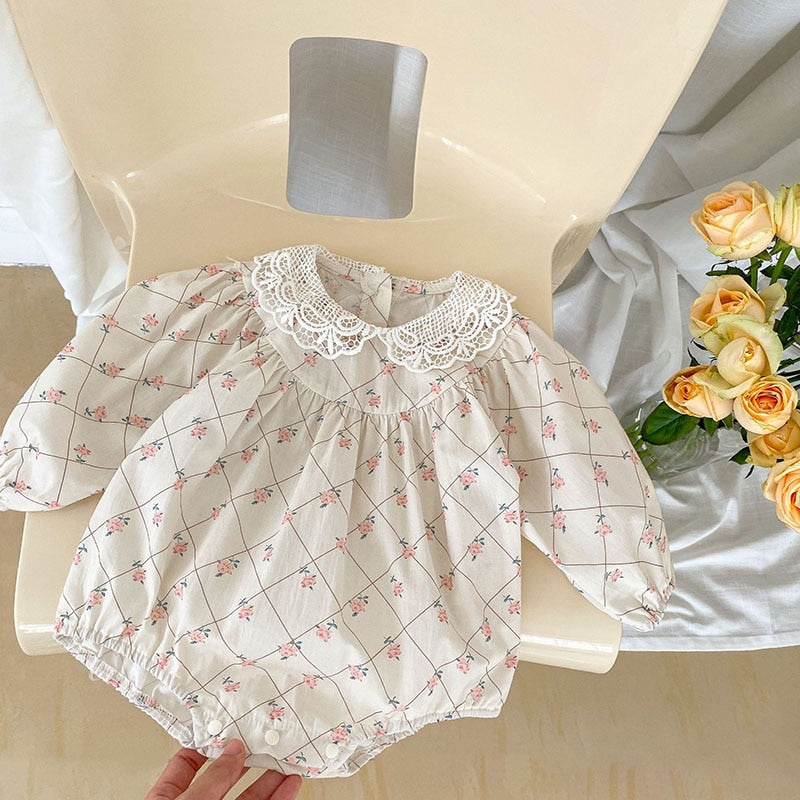 Baby Girl Summer One-Piece Rose Print
