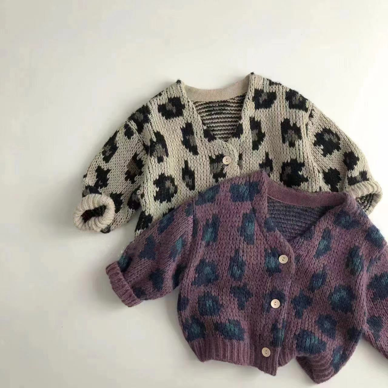 Leopard Girls Sweaters