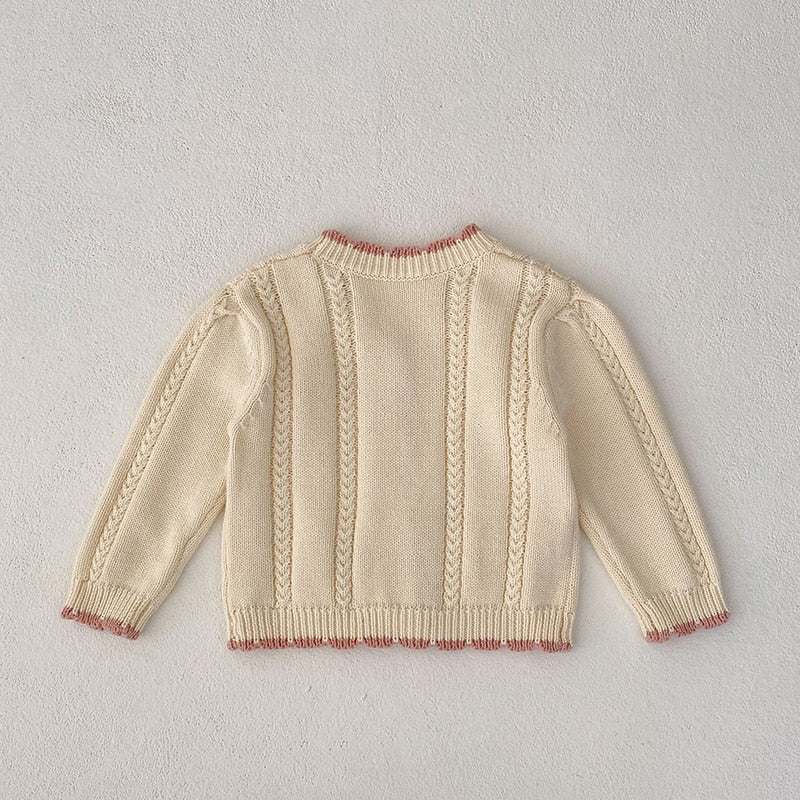 Embroidery Cardigans Toddler Knitwear