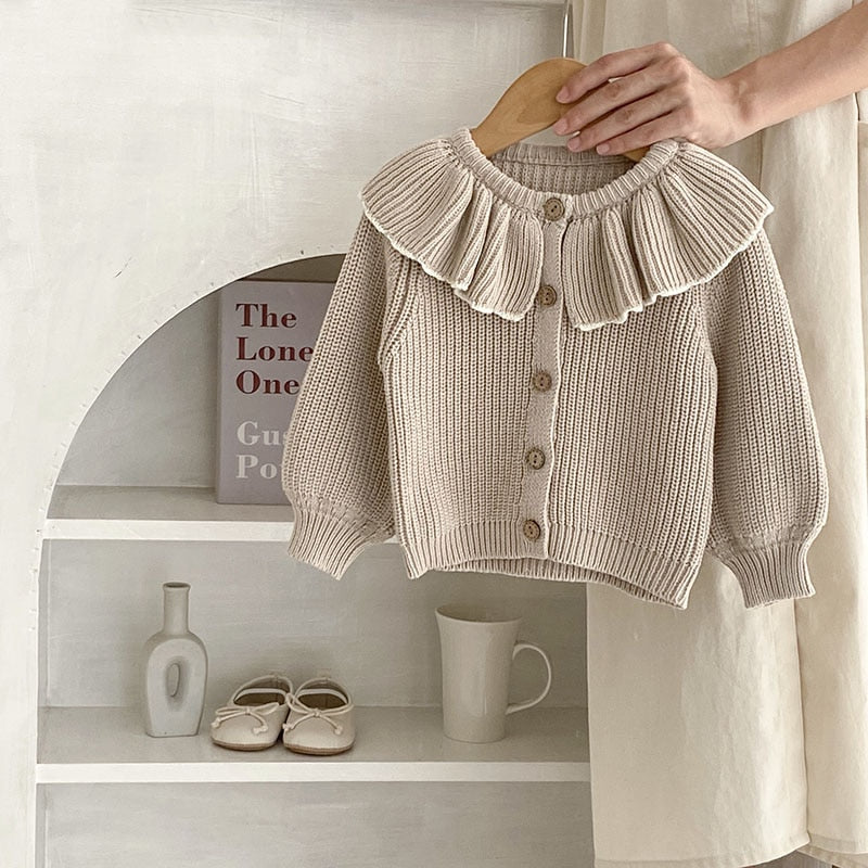 Ruffle Collar Toddler Baby Sweaters