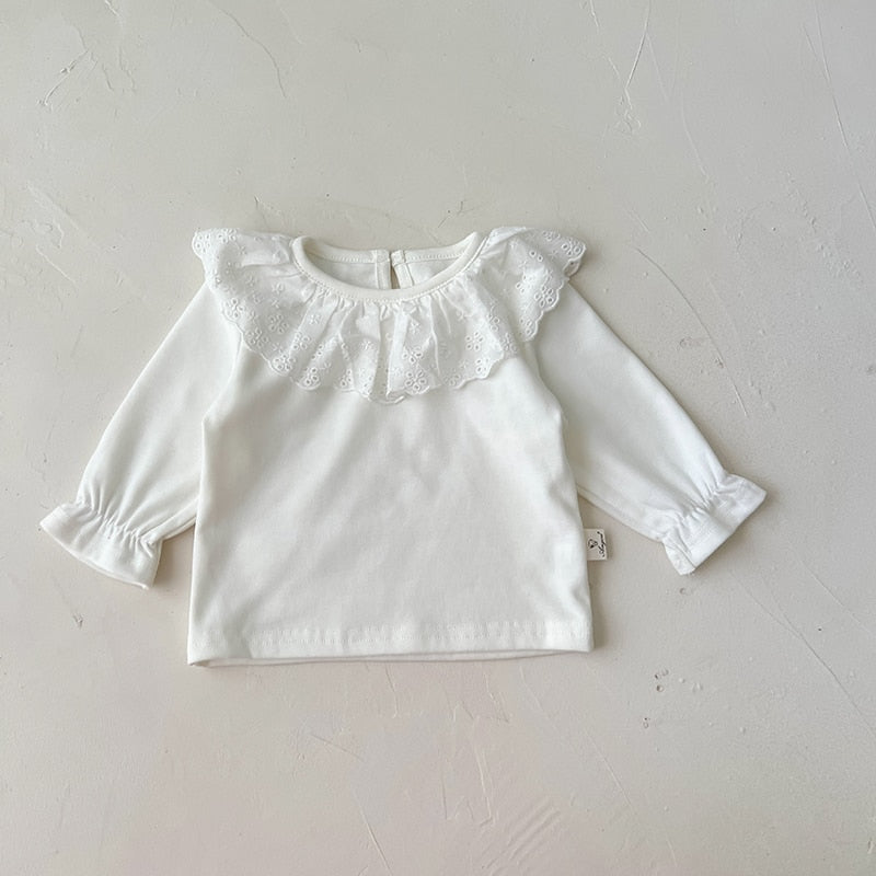 Infant Cute Bottoming Shirt +Floral Bodysuit Set