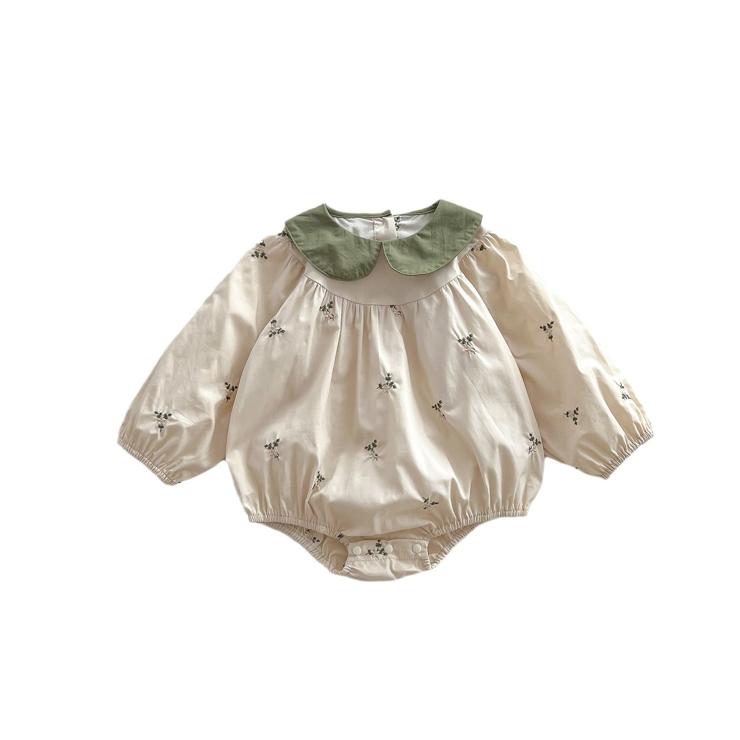 Embroidery Baby Girls Bodysuit