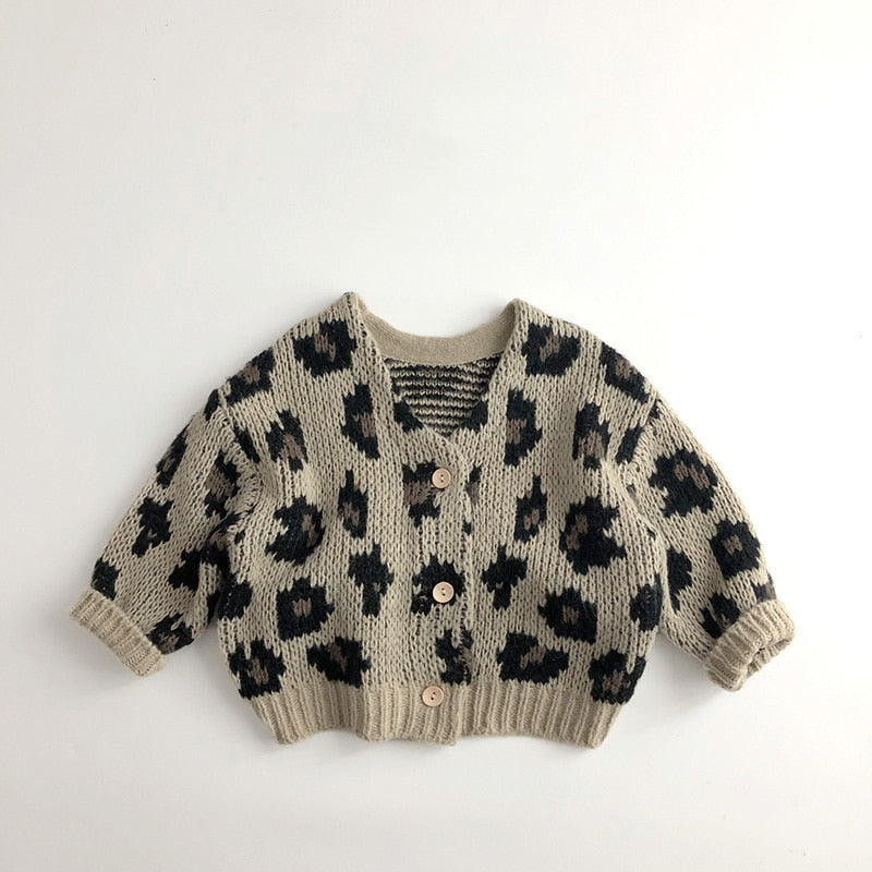 Leopard Girls Sweaters