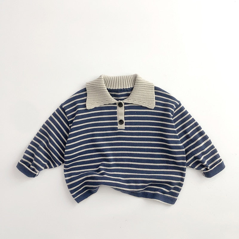 Thin Style Stripe Sweatshirt