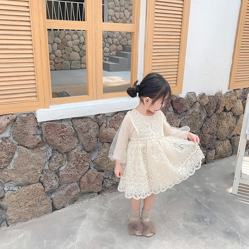 Toddler Lace Style Princess Party Dress