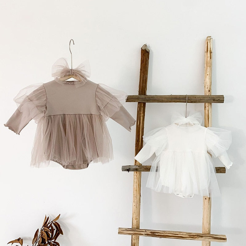 Buy Best Baby Outfit Mesh Skirt Style Romper Dress Online