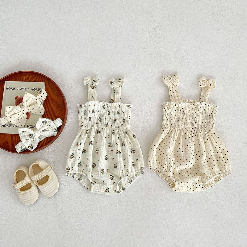 Summer Baby Bodysuit Floral Outfit