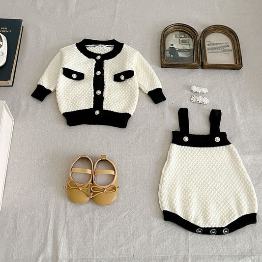 Toddler Girls Sweaters And Knit Bodysuit 2 PCS
